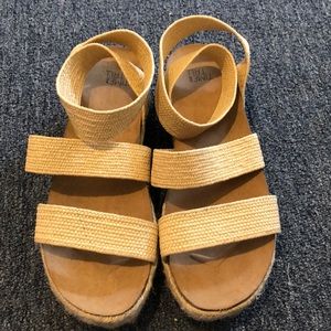 Cream Platform Sandals